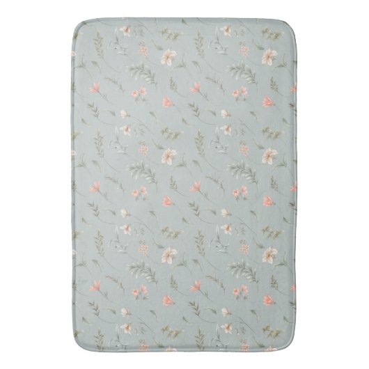 Peach and Blue Dreamweaver Bath Mat (Voorkant Verticaal)
