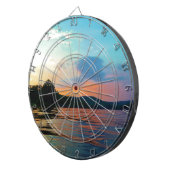 Peach and Blue Sunset op het bergmeer Dartbord (Voorkant Rechts)