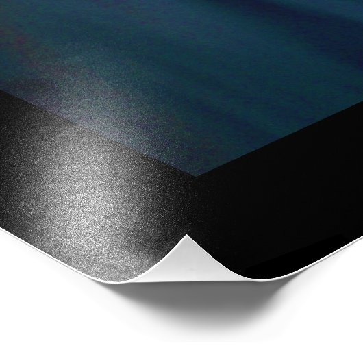 Peach and Blue Sunset op het bergmeer Foto Afdruk (Hoek)