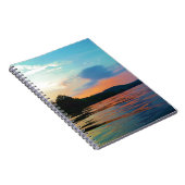 Peach and Blue Sunset op het bergmeer Notitieboek (Rechterzijde)
