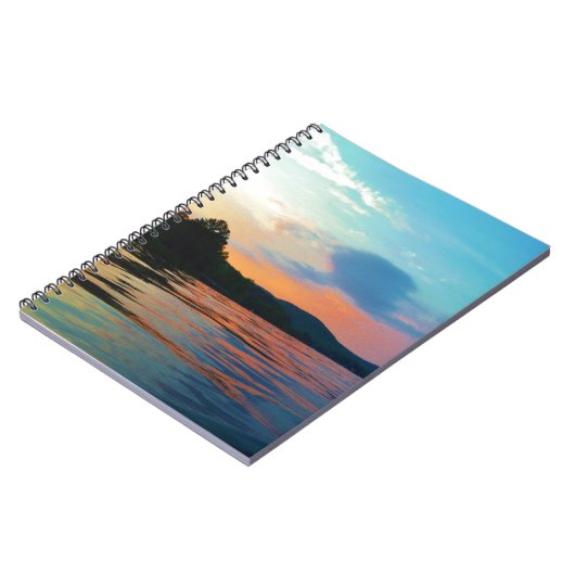 Peach and Blue Sunset op het bergmeer Notitieboek (Linkerzijde)