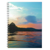 Peach and Blue Sunset op het bergmeer Notitieboek (Voorkant)