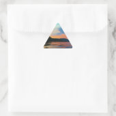 Peach and Blue Sunset op het bergmeer Sticker (Tas)