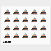 Peach and Blue Sunset op het bergmeer Sticker (Vel)