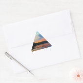 Peach and Blue Sunset op het bergmeer Sticker (Envelop)