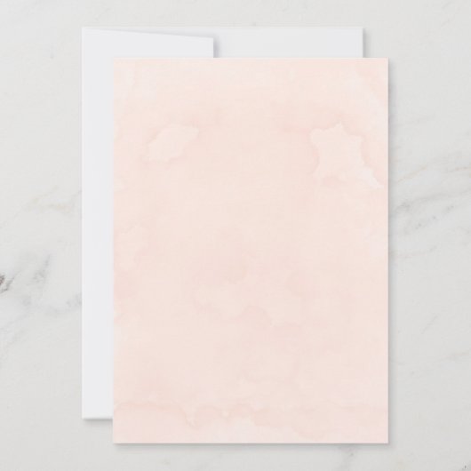 Peach and Cream Hydrangeas Couples Shower Invites (Achterkant)
