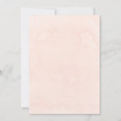 Peach and Cream Hydrangeas Tulip Chic Wedding Kaart (Achterkant)