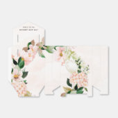 Peach and Cream Hydrangeas Wedding Favor Box Bedankdoosjes (Uitgevouwen)