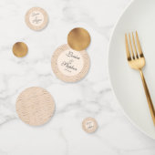 Peach and Gold Chevron patroon Confetti (Groep)