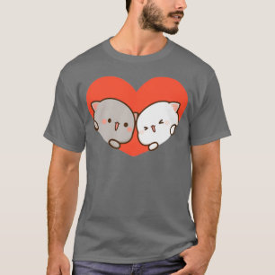 Peach and Goma Mochi Cat Love 1 T-shirt