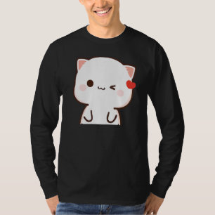 Peach and Goma Mochi Cat T-shirt