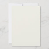 Peach and Green Floral Wedding Invitation Kaart (Achterkant)