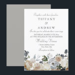 Peach and Grey Elegant Wedding Invitation Kaart<br><div class="desc">Perzik en Grijze Elegant Wedding Invitation Matching collectie in Niche en Nest store.</div>