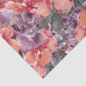 Peach and Paars Petals ontkoppeling Tissuepapier (Detail)