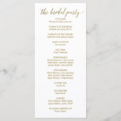 Peach and Pink Peony Flowers Wedding Programme Programmakaart (Achterkant)