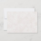 Peach and Pink Waterverf Floral Wedding RSVP Invi Kaart (Achterkant)