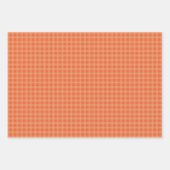 Peach and Teal Plaid Inpakpapier Vel (Voorkant 2)