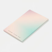 Peach Aqua Tie Dye inspirerend droomcitaat Post-it® Notes (Schuin)