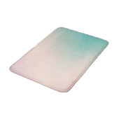 Peach Aqua Tie Dye Ombre Badmat (Gekanteld)