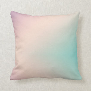 Peach Aqua Tie Dye Ombre Kussen