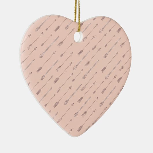 Peach Arrows Keramisch Ornament (Rechts)