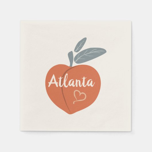 Peach Atlanta Love Servet (Voorkant)