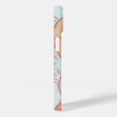 Peach Awareness Lint Engel Custom iPhone Case (Achterkant / Rechts)