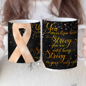 Peach Awareness Ribbon Mok ontwerp