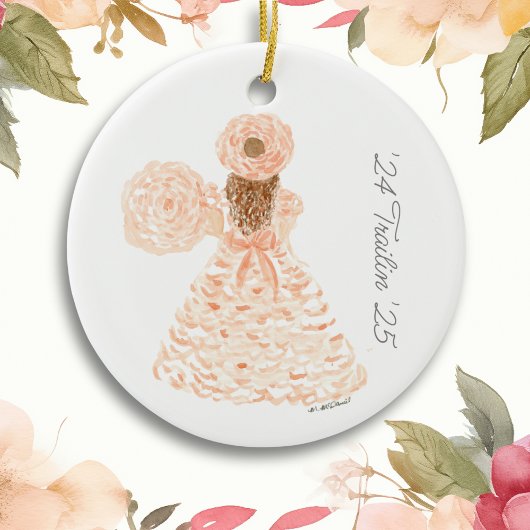 Peach Azalea Trail Maid Keramisch Ornament