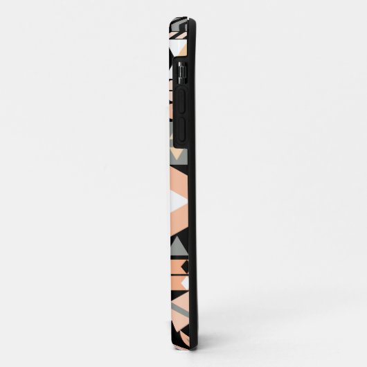 Peach Aztec Black Case-Mate iPhone Case (Achterkant/links)