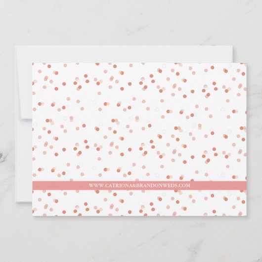 Peach Aztec Pattern | De datumbekendmaking opslaan Kaart (Achterkant)