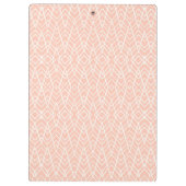 Peach Aztec Tribal Personalized School Kantoor Klembord (Achterkant)