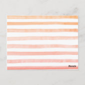 Peach Baby shower advies Kaart (Achterkant)