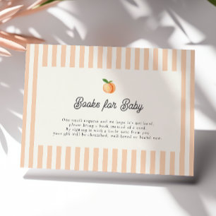 Peach Baby shower boeken voor Baby behuizing Kaart