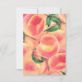 Peach Baby shower Book Request Enclosure Card Kaart (Achterkant)