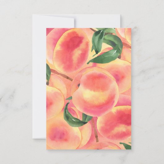 Peach Baby shower Book Request Enclosure Card Kaart (Achterkant)