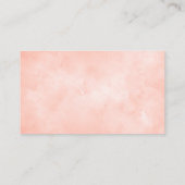 Peach baby shower diaper omhullingskaarten informatiekaartje (Achterkant)