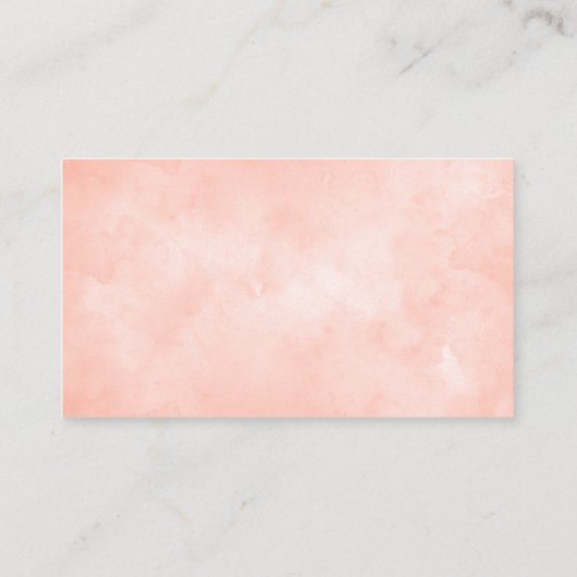 Peach baby shower diaper omhullingskaarten informatiekaartje (Achterkant)