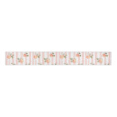 Peach Baby Shower Gift Grosgrain Lint (Voorkant)