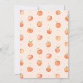 Peach Baby shower Invitation | Perp Baby Kaart (Achterkant)