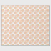 Peach Backgrounds with Circular Pattern Cadeaupapier (Vlak)
