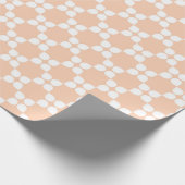 Peach Backgrounds with Circular Pattern Cadeaupapier (Hoek)