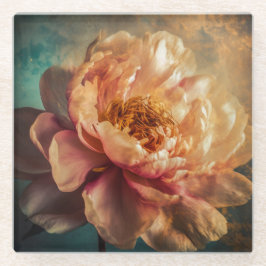 Peach Beauty Glazen Onderzetter