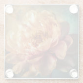Peach Beauty Glazen Onderzetter (Achterkant)