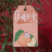 Peach Bedankt Labels voor kleine zakelijke verpakk Cadeaulabel