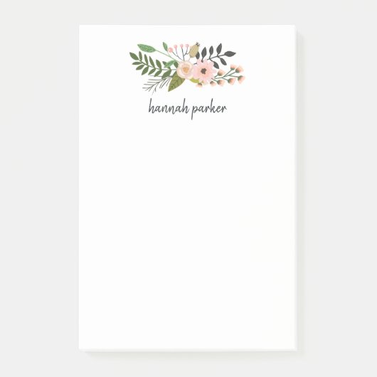 Peach Bedow| Gepersonaliseerd Post-it® Notes (Voorkant)