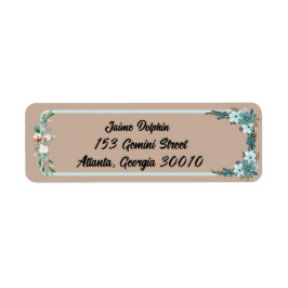 Peach beige Wedding Event Return-stickers Etiket