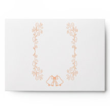 Peach Bells Scrollwork Ontwerp Wedding
