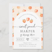 Peach Birthday Invitation | Zoet Peach Kaart (Voorkant)