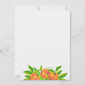 Peach Birthday Party Kaart (Achterkant)